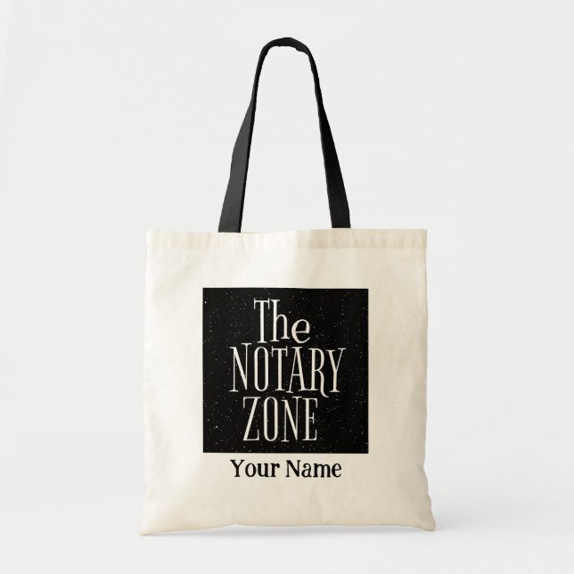 Tote Bag Vous Entrez Le Nom Customisé De La Zone Notaire (Devant)