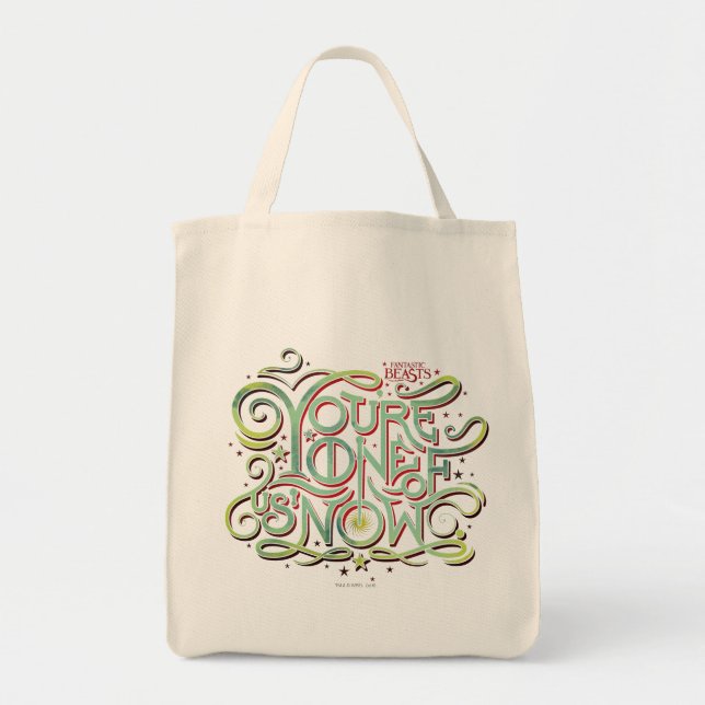Tote Bag Vous êtes l'un de nous maintenant Green Graphic (Devant)