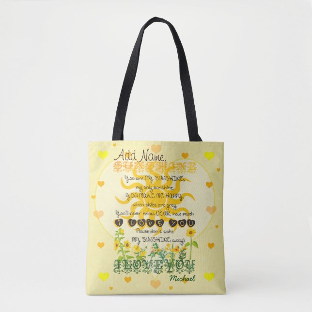 Tote Bag Vous êtes mon soleil (Devant)
