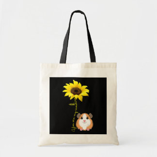 Tote Bag Vous Êtes Mon Sunshine Tournesol Guinée Pig Maman