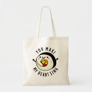 Tote Bag Vous Maki Mon Coeur Chante Drôle Sushi Pun