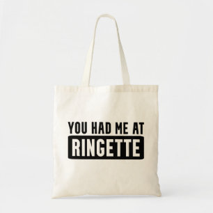 Tote Bag Vous m'avez eu chez Ringette Funny Ringette Gifts
