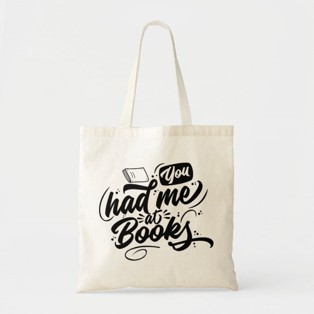 Tote Bag Vous M'Avez Fait Parler De Livres (Devant)