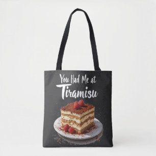 Tote Bag Vous m'aviez chez Tiramisu - Alimentation amusante