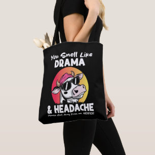 Tote Bag Vous Sentez Comme Drama Casque Cadeaux De Vache Sa
