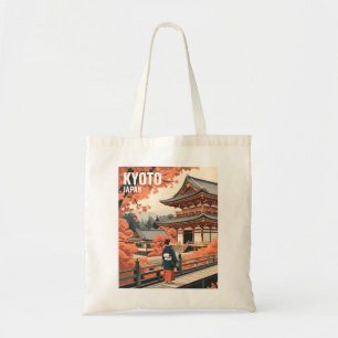 Tote Bag Voyage à Kyoto Japon Automne Temple Personnaliser