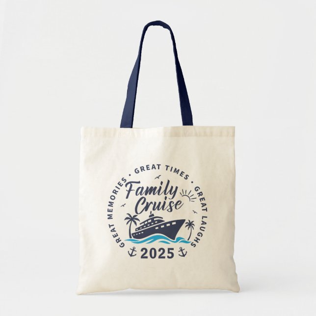 Tote Bag Voyage de croisière sur mesure en famille (Devant)