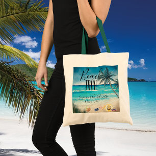 Tote Bag Voyage de Fille de Tribu de Plage Enterrement de V