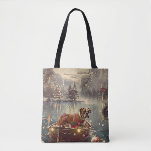 Tote Bag Voyage de Noël de Boxer