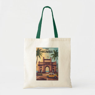 Tote Bag Voyage d'illustrations à Mumbai India Gateway of I