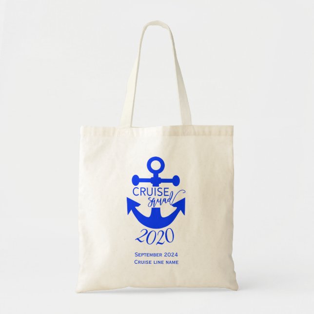 Tote Bag Voyage en famille de groupe de croisière sur mesur (Devant)