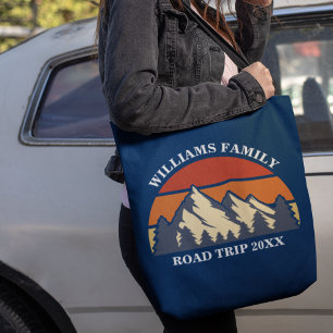Tote Bag Voyage en famille Vacances Montagnes Réunion perso