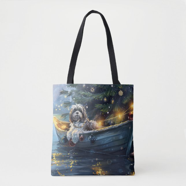 Tote Bag Voyage festif de Noël Havanais (Devant)