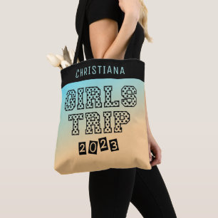 Tote Bag Voyage Filles 2023 Dégradé Tropical Personnalisé