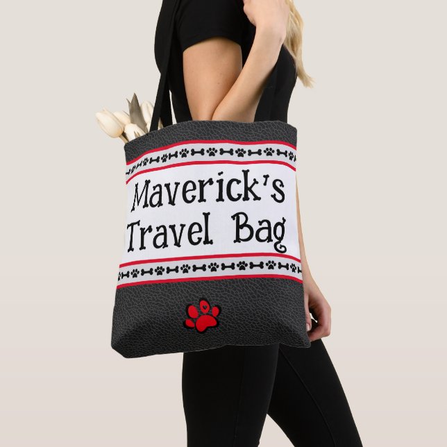 Tote Bag Voyage personnalisé pour animaux (De près)