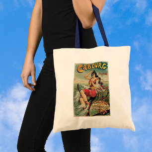Tote Bag Voyage Rétro, Station Balnéaire, Cabourg France