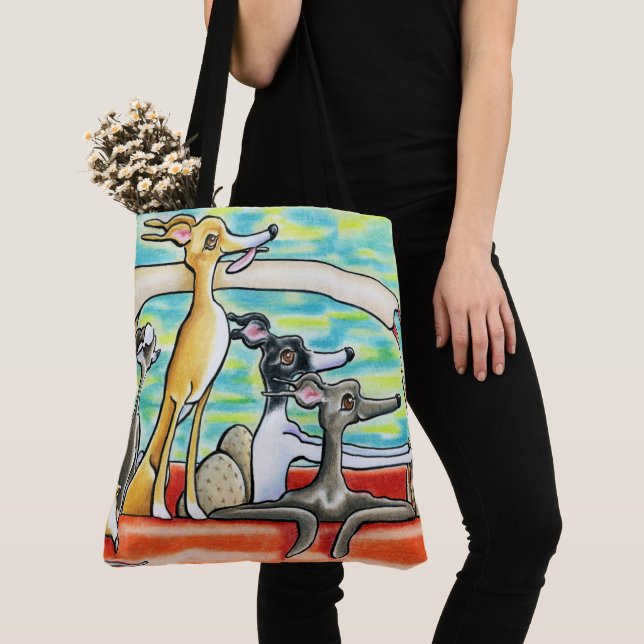 Tote Bag  Voyage sur la route Greyhounds en Italie (De près)