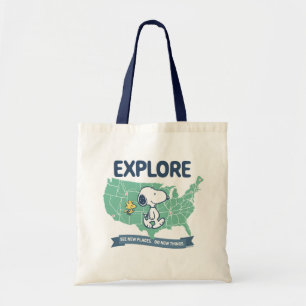 Tote Bag Voyage sur route   Explorez les cacahuètes