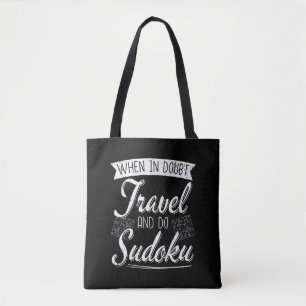 Tote Bag Voyageur du monde Sudoku Puzzle Lover