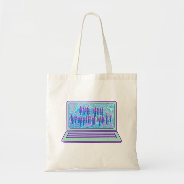 Tote Bag Voyagez-vous encore holographique (Devant)