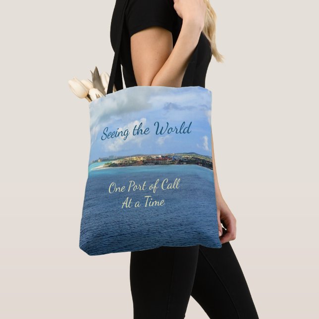 Tote Bag Voyez le port d'escale à la fois Med. du monde (De près)