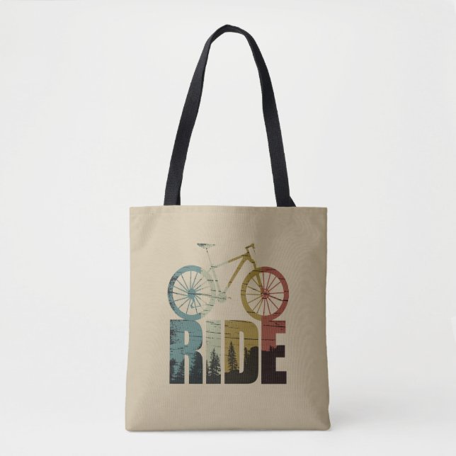 Tote Bag VTT cycliste (Devant)