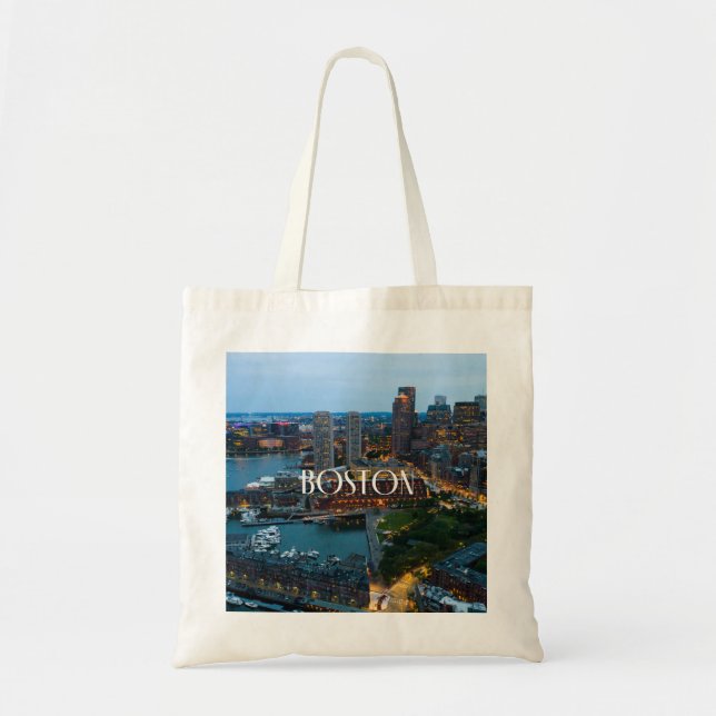Tote Bag Vue aérienne de Boston (Devant)