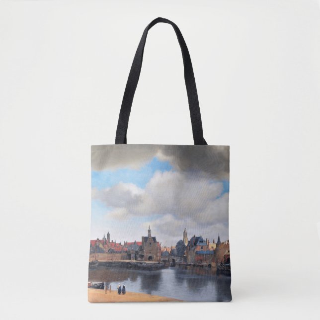 Tote Bag Vue de Delft, Johannes Vermeer, 1659-1660 (Devant)