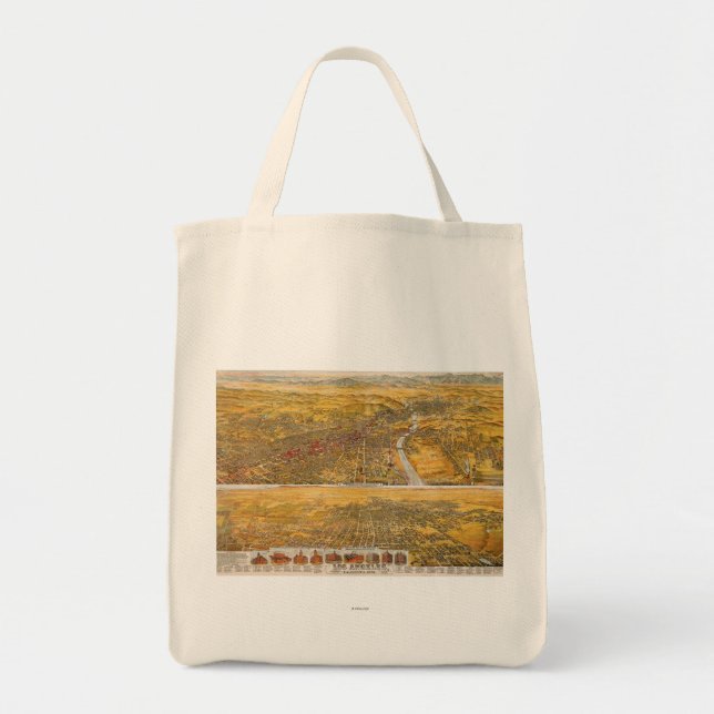 Tote Bag Vue de Los Angeles, 1894 (Devant)