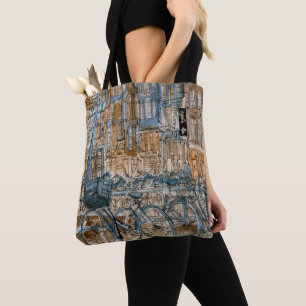 Tote Bag Vue de New York City d'aquarelle des destinations
