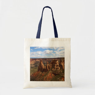 Tote Bag Vue depuis le sentier Canyon Rim à Colorado Monume