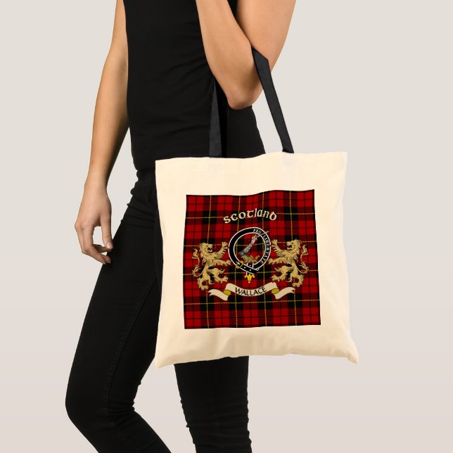Tote Bag Wallace Clan Badge & Tartan (Devant (produit))