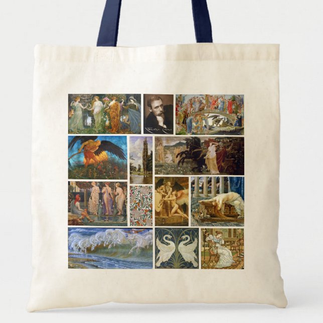 Tote Bag Walter Crane Art nouveau Gallery Collage (Créateur téléchargé)