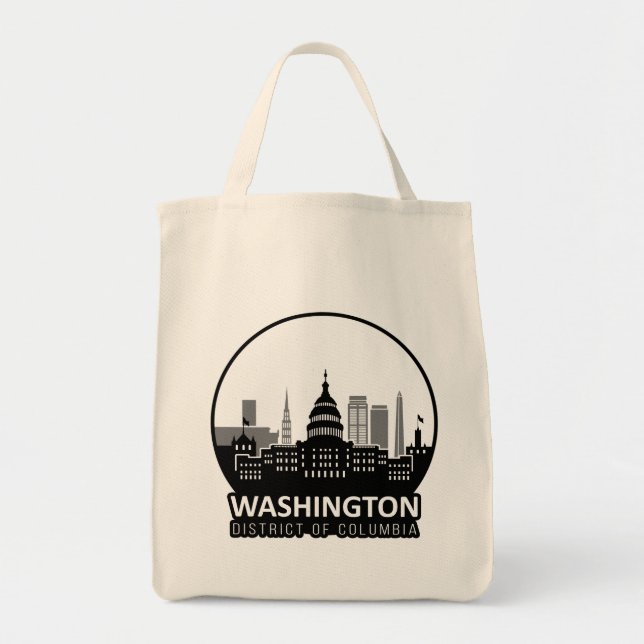 Tote Bag Washington DC Skyline (Devant)
