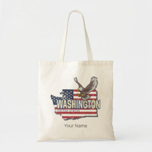 Tote Bag Washington State États-Unis Carte USA Souvenir