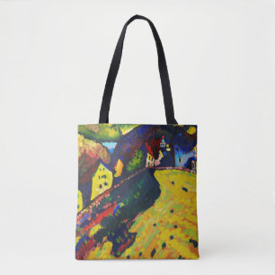 Tote Bag Wassily Kandinsky. Maisons à Murnau. Expressionni