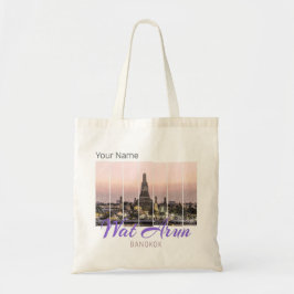 Tote Bag Wat Arun Temple Bangkok Thaïlande Sunset Souvenir