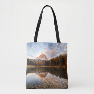 Tote Bag Water   Tre Cime Di Lavaredo Italy