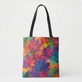 Tote Bag Watercolor Fall Nature Fourre-tout