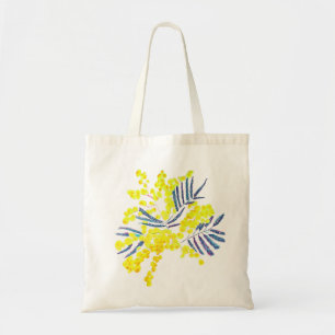 Tote Bag Wattle Mimosa fleurie jaune Australie
