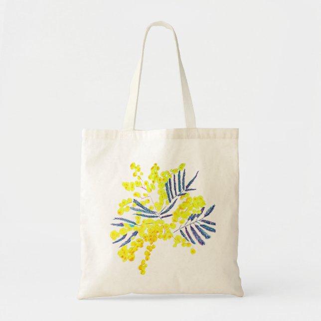 Tote Bag Wattle Mimosa fleurie jaune Australie (Devant)