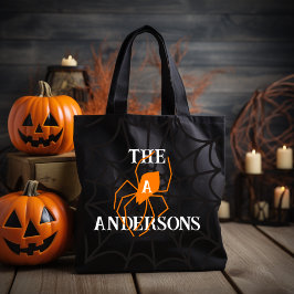 Tote Bag Web Spider personnalisé avec nom de famille