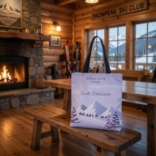 Tote Bag Week-end de célibataire en montagne d'hiver sur me