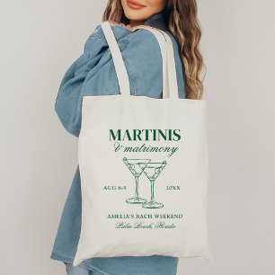 Tote Bag Week-end de célibataire Martinis & Matrimony