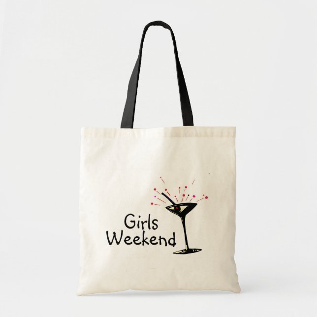Tote Bag Week-end de filles (Martini 1) (Devant)