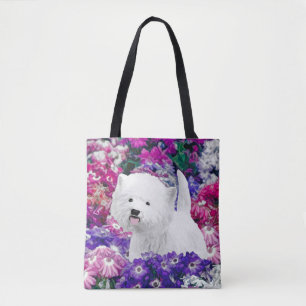 Tote Bag West Highland White Terrier Peinture Chien Art
