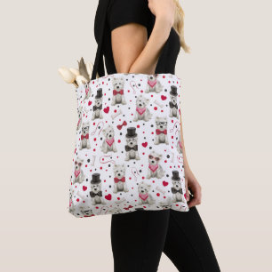Tote Bag Westie blanc avec accessoires Whimsical