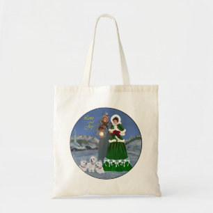 Tote Bag Westies et chants de Noël en famille