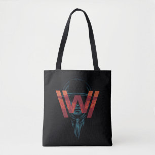 Tote Bag Westworld   L'homme en noir logo graphique