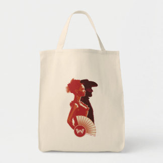 Tote Bag Westworld | Portrait du crayon maeve et hector
